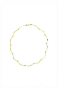 22K Gold Half Moon Collar Necklace