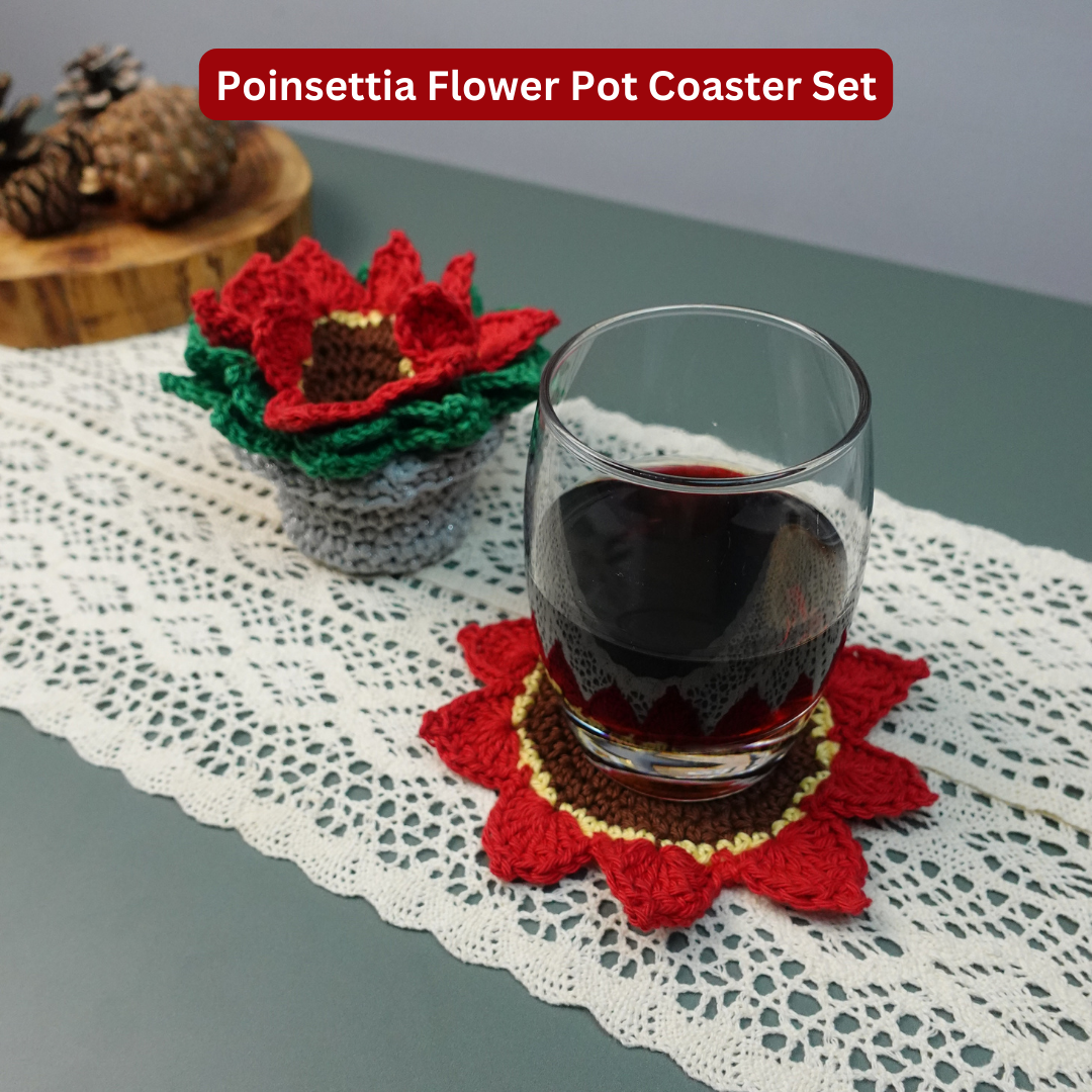 Crochet Pattern Bundle, 8 Crochet Coaster Patterns, Crochet Coaster, Crochet Plant Pot Coaster, Brunaticality
