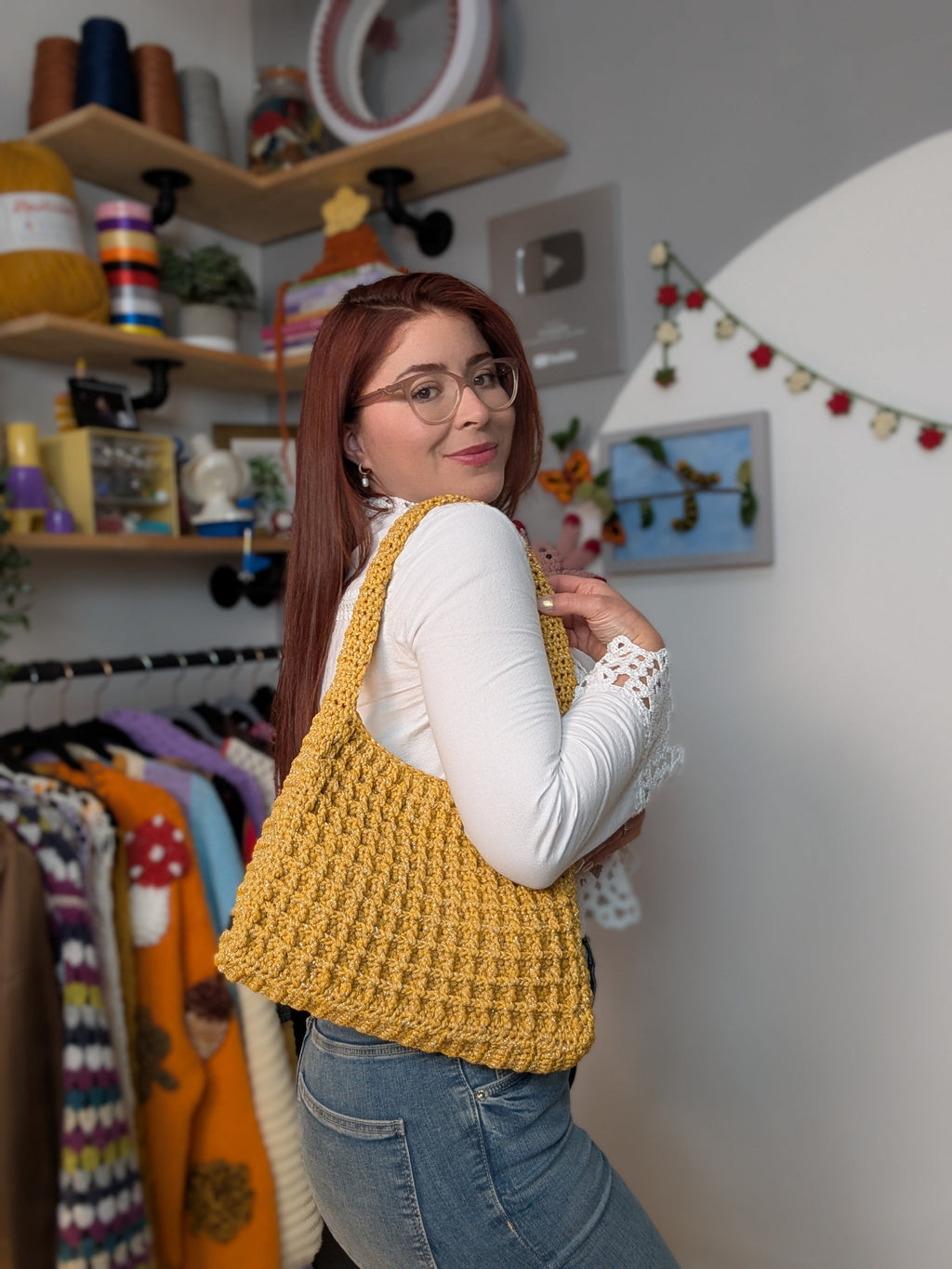 Crochet Shoulder Bag Pattern, Crochet Pattern, Crochet Bag, Sac au Crochet, Bolso de Crochet, Häkelmuster für eine Tasche, Brunaticality