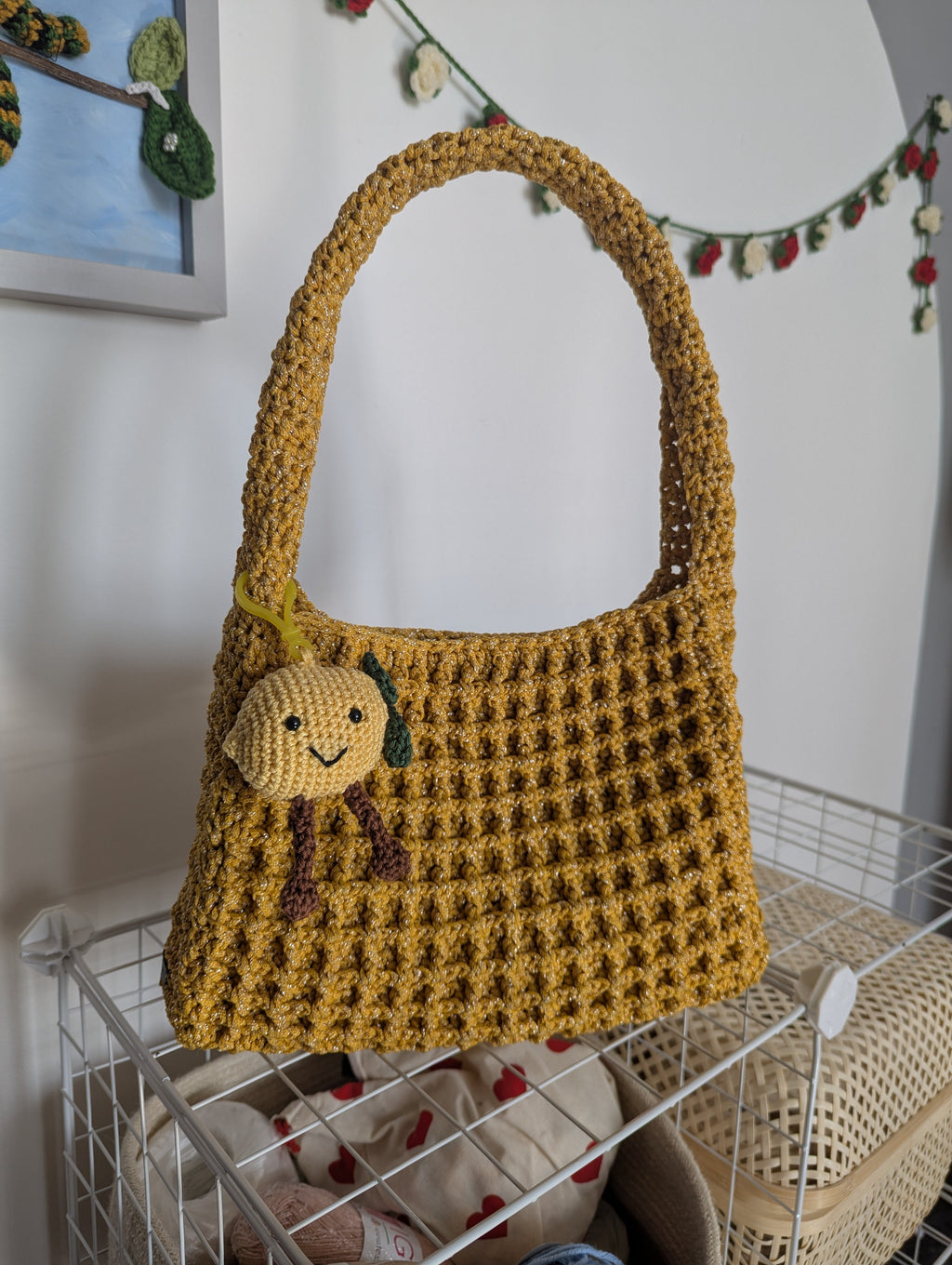 Crochet Lemon Plushie Pattern PDF - Amigurumi Bag Charm or Keychain - Beginner Friendly Fruit Toy - Crochet Pattern - Instant Download